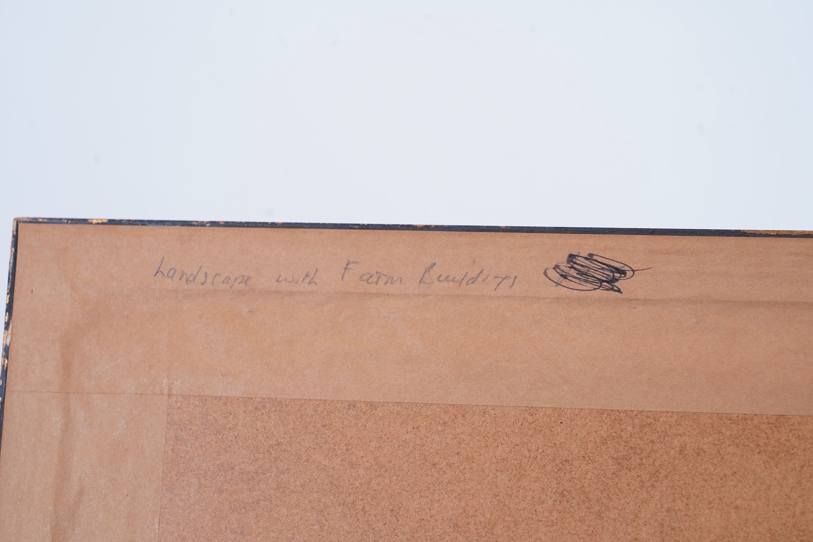 Laurence Stephen Lowry RBA, RA, 1887-1976, 'Landscape with Farm Buildings'